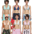 "I love cake" swimwear collection pendant bikini tops