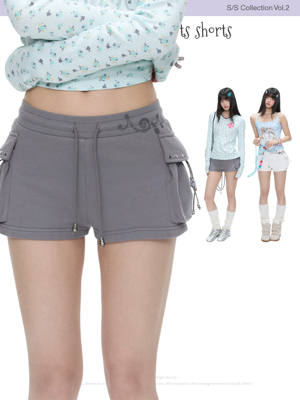Floating note sports shorts