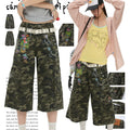 Camouflage capri pants