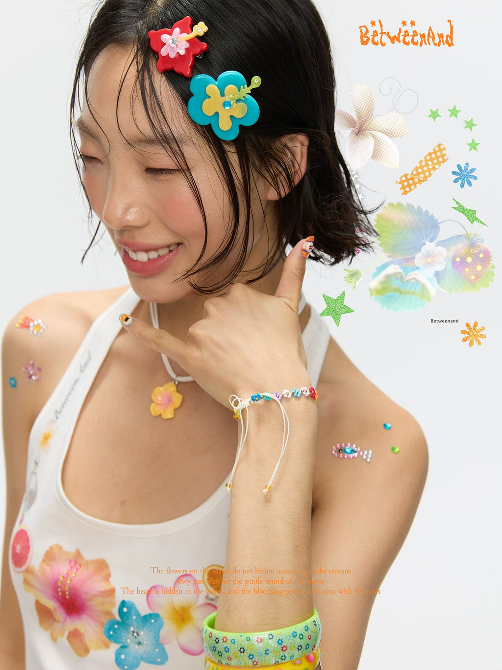 Hibiscus flower hairpin