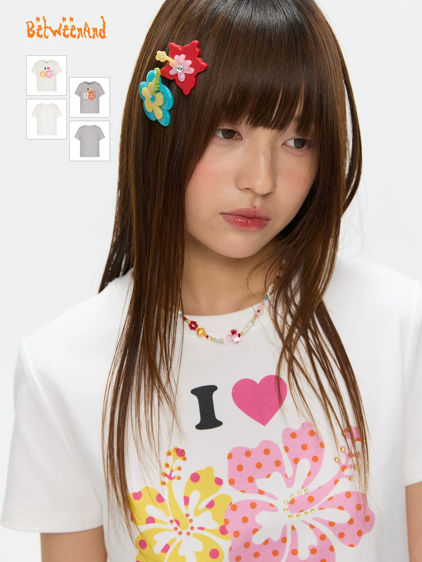 I love flowers t-shirt
