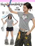 Sequined embroidered t-shirt