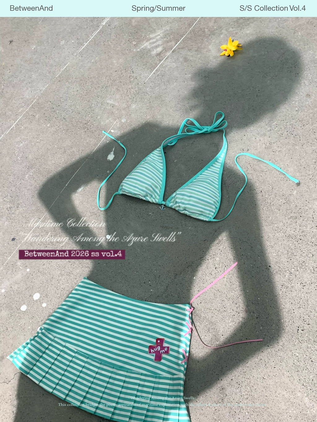 "I love cake" swimwear collection pendant bikini tops