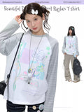 Beautiful dream whirlpool raglan long sleeve top