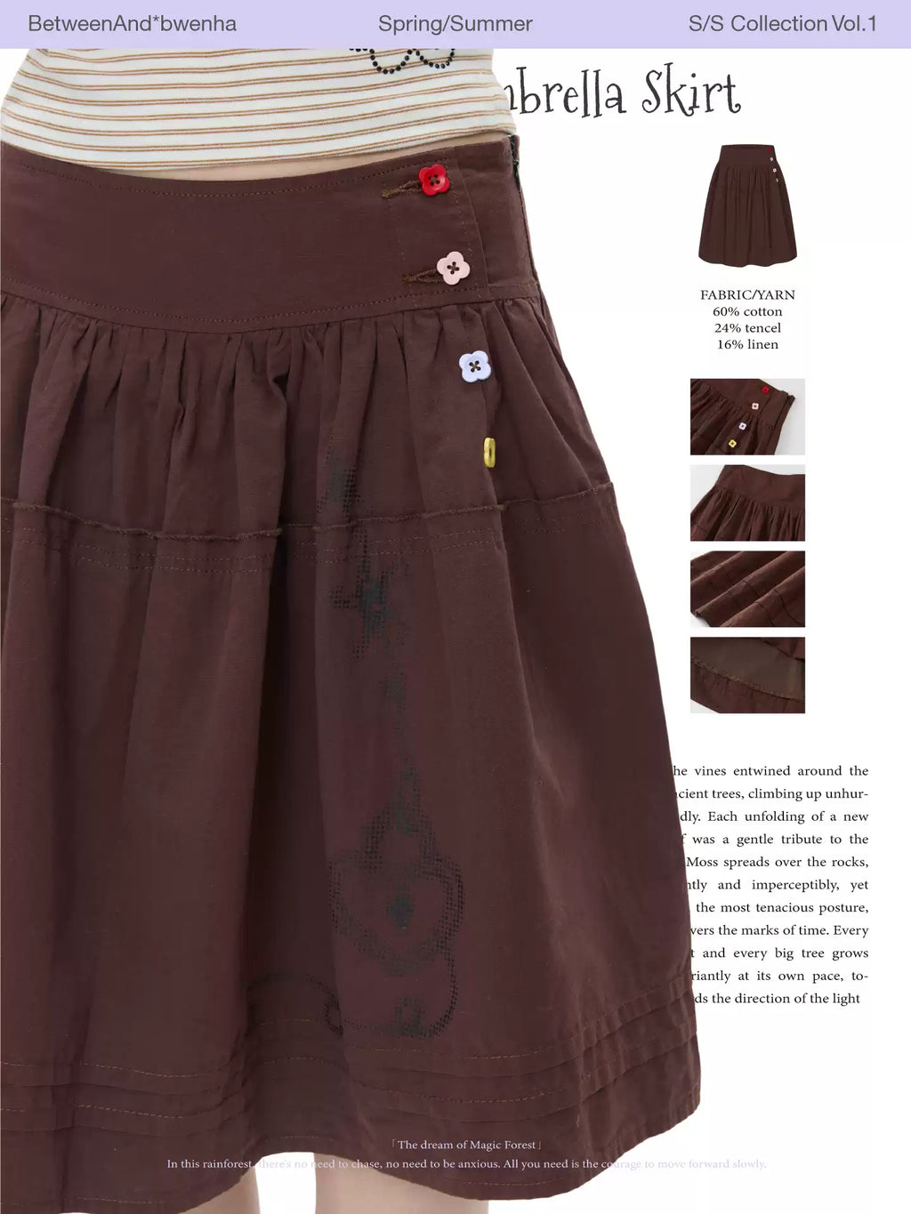 Love lock vine umbrella skirt