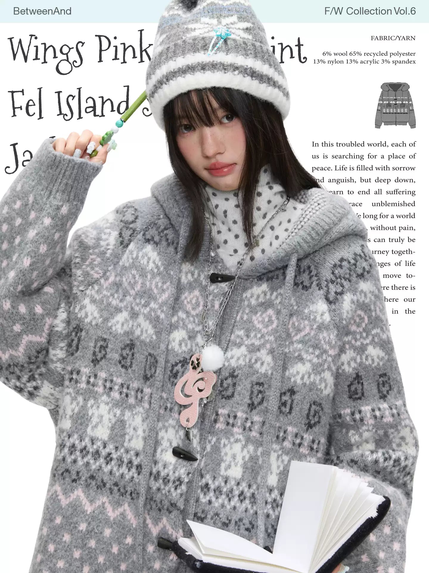 Isle knit cardigan with toggle buttons